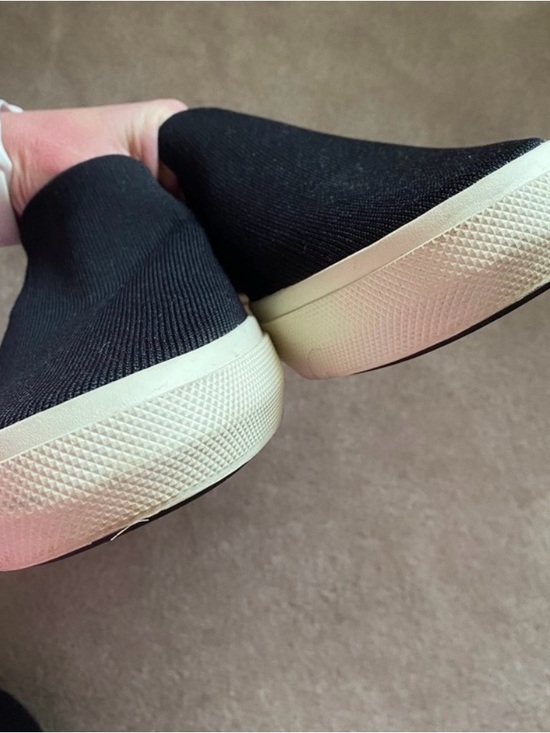 Rothys Mens Black Knit Slip On Sneakers Size 12 Shoes Casual Minimalist Washable